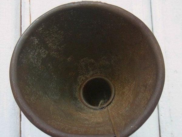 ティン製の小さなアンティーク・じょうご/漏斗/ファンネル USA