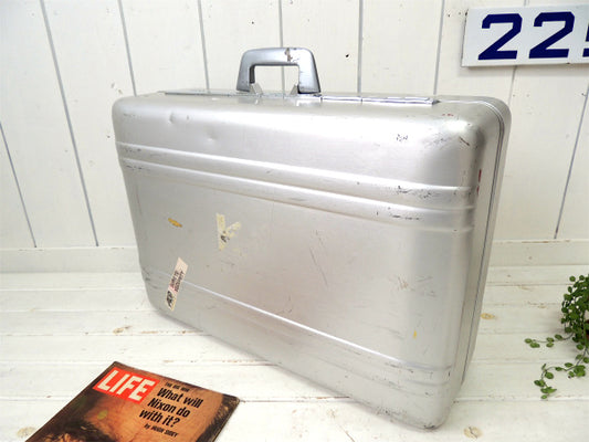 ゼロハリバートン 施錠 USA アルミ製・ビンテージ・スーツケース トランク ロック可