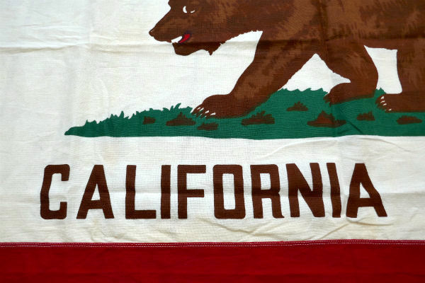 グリズリー CALIFORNIA  ビッグサイズ US ヴィンテージ・カリフォルニア 旗・フラッグ