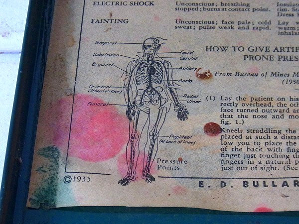 【FIRST AID】ファーストエイド・ヴィンテージ・救急箱/メディスンキャビネット/飾り棚　USA