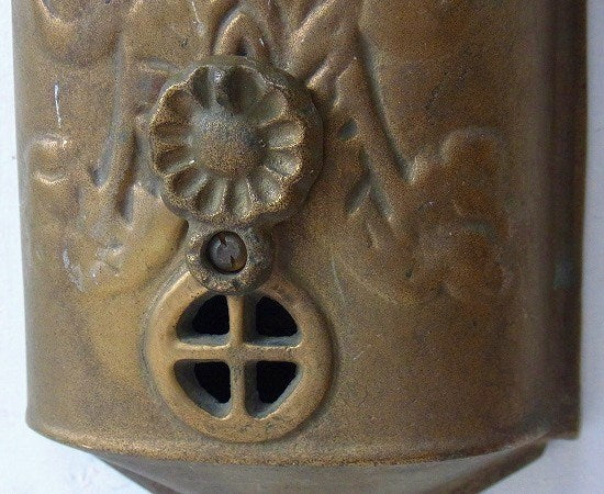 真鍮製・お洒落なデザイン・アンティーク・メールボックス・郵便受け・ポスト