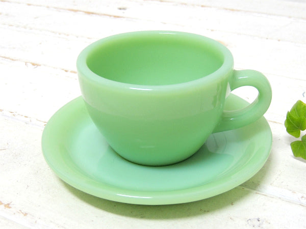 【Fire King】ファイヤーキング・レストランウエア・エキストラヘビー・カップ&ソーサ/ジェダイ