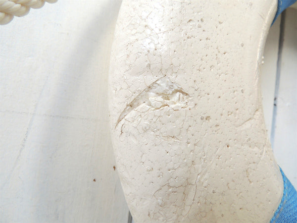 【JIM BUOY】USA!白×水色・ライフブイ/救命浮き輪/マリン ②