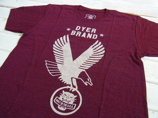 【DYER BRAND】ダイアーブランド・Eagle・Tシャツ&ステッカー2枚付き/M