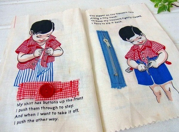 【ALL BY HIMSELF】50's・布製・アンティーク・ラグブック/絵本/布絵本 USA