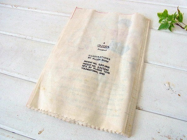 【ALL BY HIMSELF】50's・布製・アンティーク・ラグブック/絵本/布絵本 USA