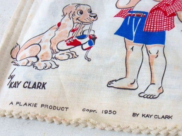 【ALL BY HIMSELF】50's・布製・アンティーク・ラグブック/絵本/布絵本 USA