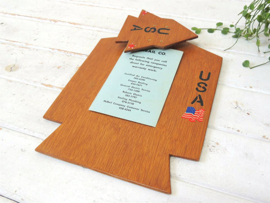 スペースシャトル型・木製・ヴィンテージ・バインダー・クリップボード・ハンドメイド・ステーショナリー