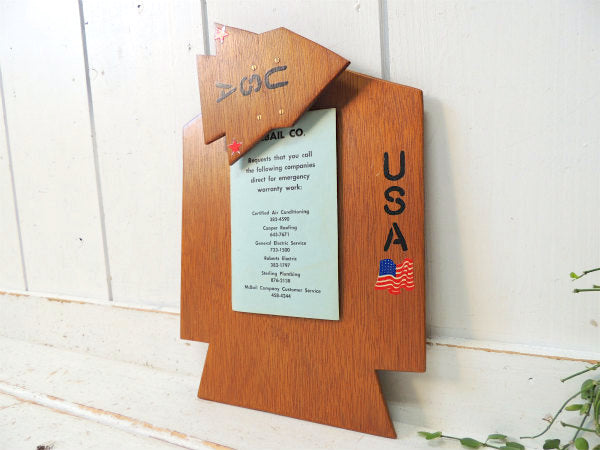 スペースシャトル型・木製・ヴィンテージ・バインダー・クリップボード・ハンドメイド・ステーショナリー