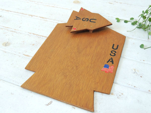 スペースシャトル型・木製・ヴィンテージ・バインダー・クリップボード・ハンドメイド・ステーショナリー