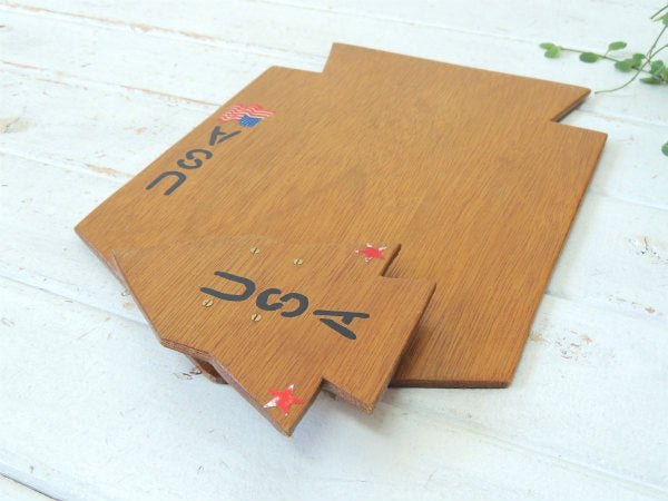 スペースシャトル型・木製・ヴィンテージ・バインダー・クリップボード・ハンドメイド・ステーショナリー