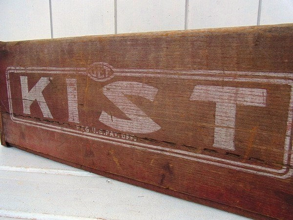 【KIST】ドリンクの木製・ヴィンテージ・ウッドボックス/木箱　USA