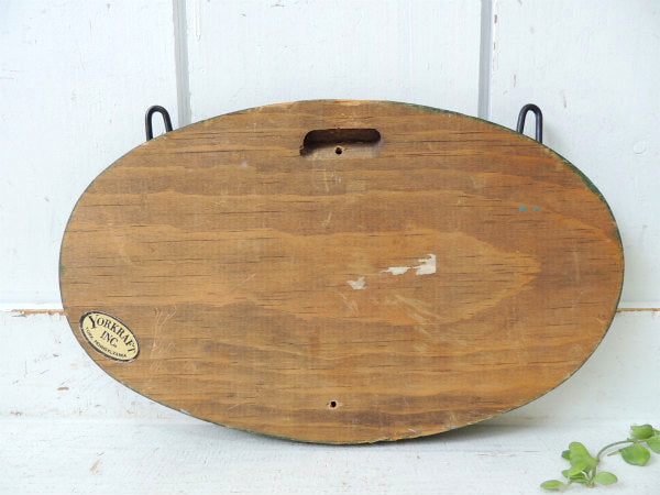 【YORKRAFT】ヨット柄・ヴィンテージ・木製サイン/ウッドサイン/看板 USA