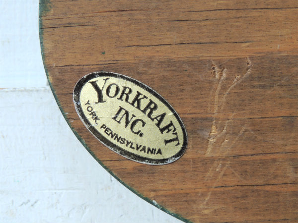 【YORKRAFT】ヨット柄・ヴィンテージ・木製サイン/ウッドサイン/看板 USA