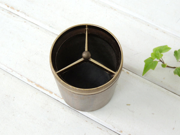 ミッドセンチュリー・ウッド柄・ヴィンテージ・ペンスタンド/ペン立て USA