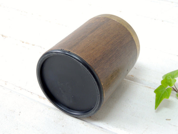 ミッドセンチュリー・ウッド柄・ヴィンテージ・ペンスタンド/ペン立て USA