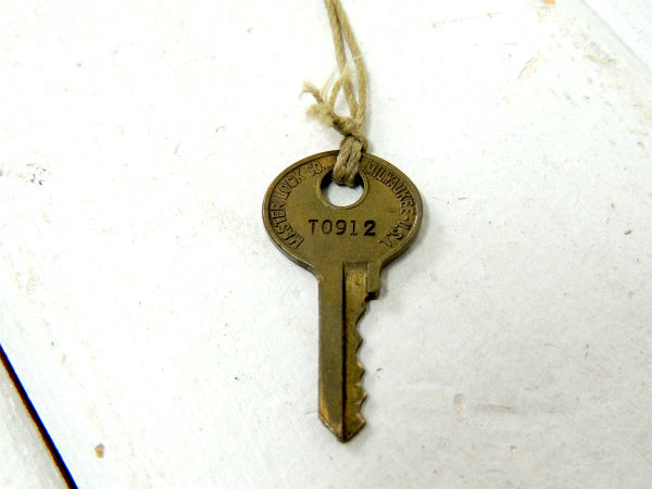 USN ヴィンテージ MASTER LOCK Co 南京錠 ライオン柄 鍵付き ミリタリー