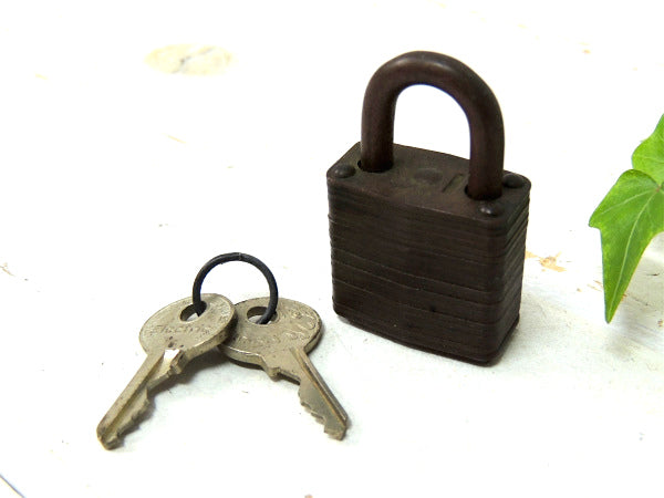 【Electric】ビンテージ・MASTER LOCK・南京錠・ライオン柄・2本鍵・ミリタリー
