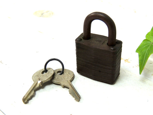 【Electric】ビンテージ・MASTER LOCK・南京錠・ライオン柄・2本鍵・ミリタリー