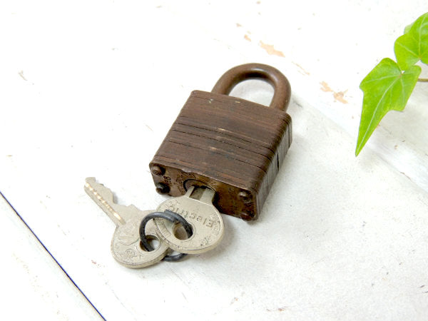 【Electric】ビンテージ・MASTER LOCK・南京錠・ライオン柄・2本鍵・ミリタリー