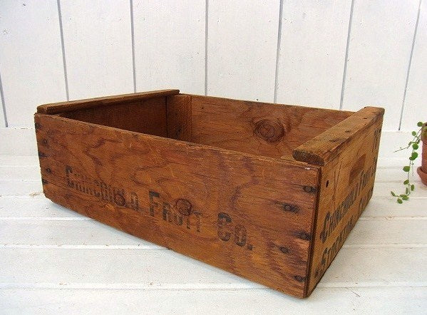 【CHINCHIOLO FRUIT】木製・ヴィンテージ・ウッドボックス/木箱/フルーツ木箱 USA
