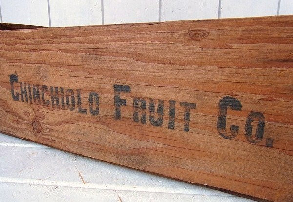 【CHINCHIOLO FRUIT】木製・ヴィンテージ・ウッドボックス/木箱/フルーツ木箱 USA