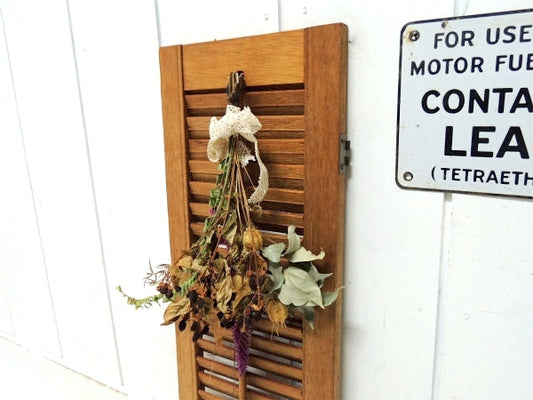 USA・ナチュラル・木製・アンティーク・ウッドシャッター・ルーバー・ヴォレー・建具④