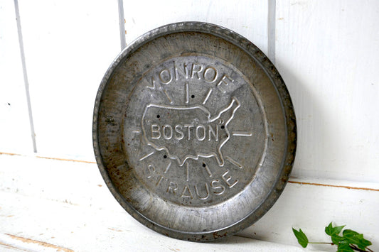 MONROE BOSTON STRAUS 1940s〜USA 地図・ビンテージ・パイ皿・パイプレート