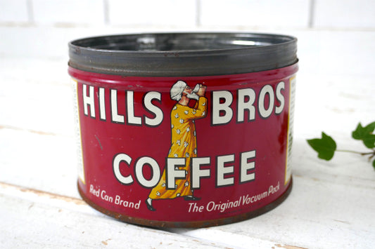 1878s HILLS BROS  ヒルスコーヒー ブリキ製 ビンテージ コーヒー缶 ティン USA