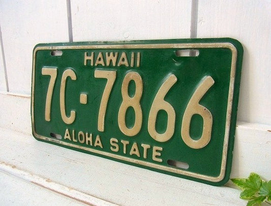 【HAWAII】ハワイ・ヴィンテージ・ナンバープレート/カーライセンスプレートⅡ USA