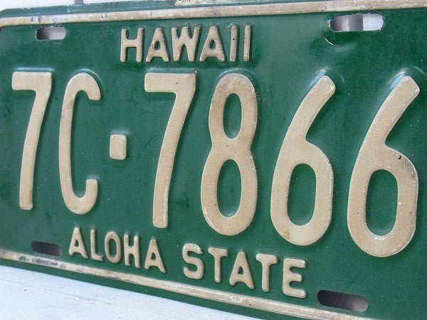 【HAWAII】ハワイ・ヴィンテージ・ナンバープレート/カーライセンスプレートⅡ USA