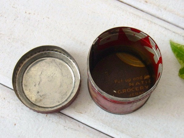 【Handy Heizs】コッターピン・赤色の小さなヴィンテージ・ティン缶/ブリキ缶 USA