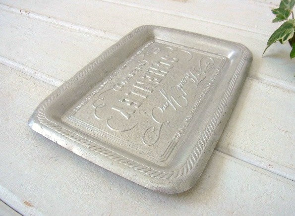 【SCHENLEY】ウイスキー・アルミ製・アンティーク・マネートレイ/キャッシュトレイ USA