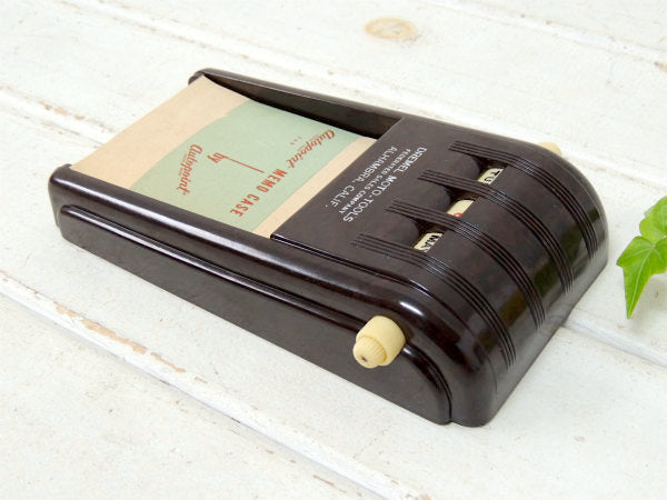 【AUTOPOINT】デッドストック・ノベルティ・ヴィンテージ・デスクカレンダー&メモホルダー