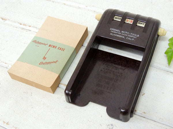 【AUTOPOINT】デッドストック・ノベルティ・ヴィンテージ・デスクカレンダー&メモホルダー