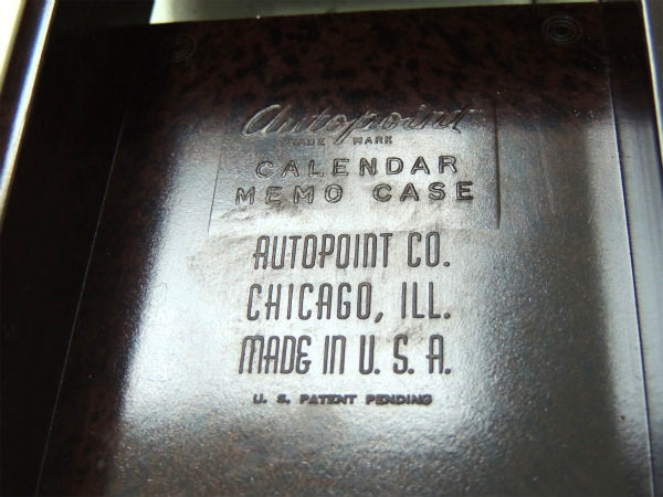 【AUTOPOINT】デッドストック・ノベルティ・ヴィンテージ・デスクカレンダー&メモホルダー