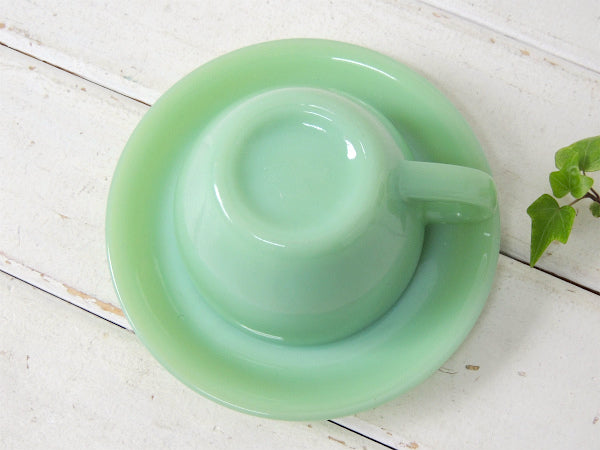 【Fire King】ファイヤーキング・レストランウエア・エキストラヘビー・カップ&ソーサ ②