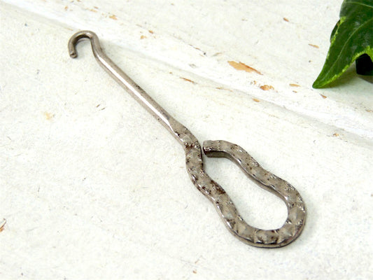 【無骨な雰囲気】ヴィンテージ・ボタンフック・ブーツフック・キーホルダー・USA