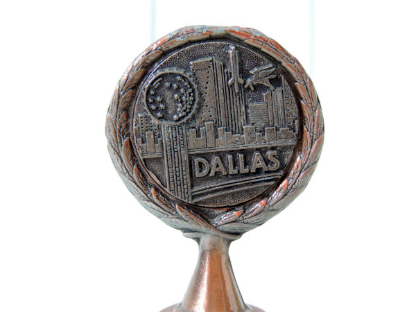 【USA・テキサス州・DALLAS・ペガサス柄】メタル製・ヴィンテージ・ハンドベル/鈴