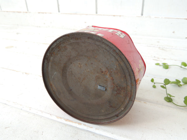 1952's フォルジャーズ レッド・ブリキ製・ヴィンテージ・コーヒー缶 ティン缶 USA