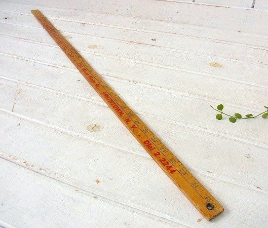【STANLEY】スタンレー・ノベルティ・木製・ヴィンテージ・ロングルーラー/ものさし/定規