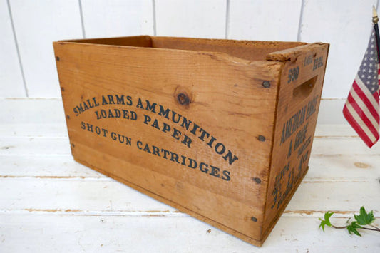 AMERICAN EAGLE 弾薬 ビンテージ ウッドボックス 木箱 アーモボックス ガレージ US