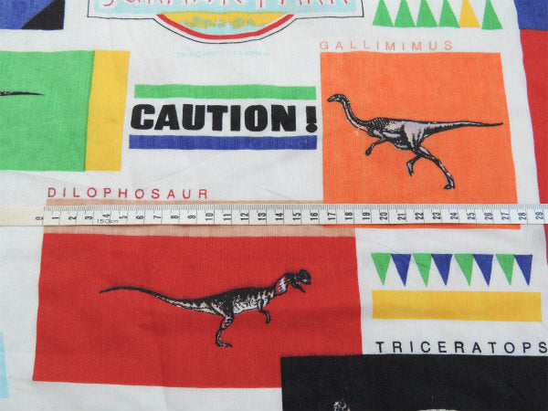 【ジュラシックパーク】恐竜柄・キャラクター生地・ユーズドシーツ(ボックスタイプ) USA