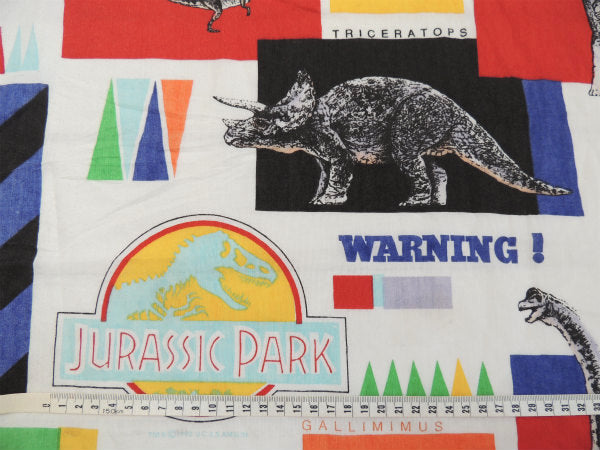 【ジュラシックパーク】恐竜柄・キャラクター生地・ユーズドシーツ(ボックスタイプ) USA