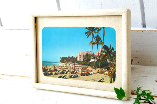 50年代・ハワイ・オアフ島・ワイキキビーチ&ロイヤルハワイアン ホテル ヴィンテージ・ポストカード