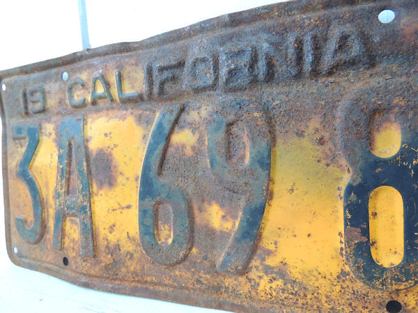 【カリフォルニア州・1936年】ヴィンテージ・ナンバープレート/カーライセンスプレート USA