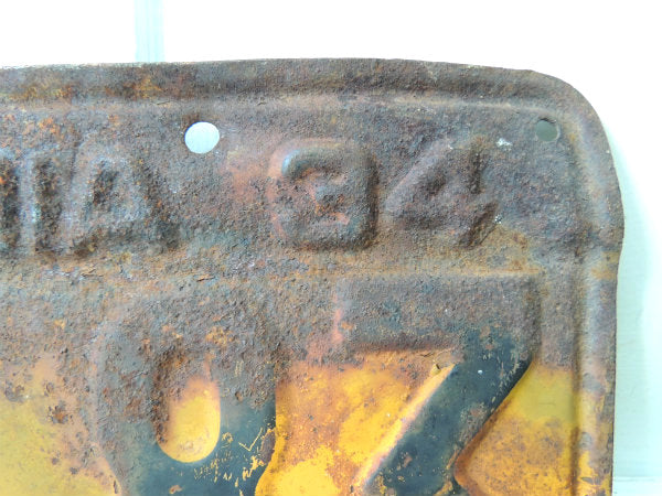 【カリフォルニア州・1936年】ヴィンテージ・ナンバープレート/カーライセンスプレート USA