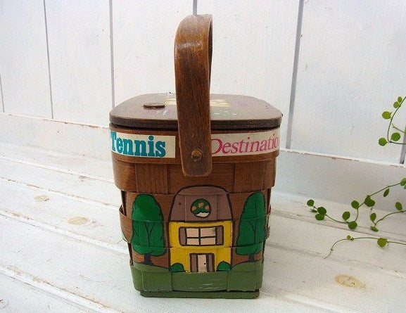 【Caro-Nan】1964年・トラベルシリーズ・アンティーク・カロナンバスケット/カゴバッグ