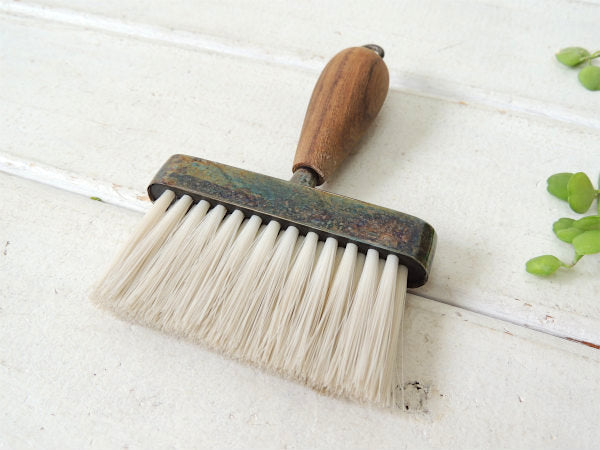 【PM ITALY】シルバー製・アンティーク・テーブルブラシ&ダストパン&スタンド・3点セット