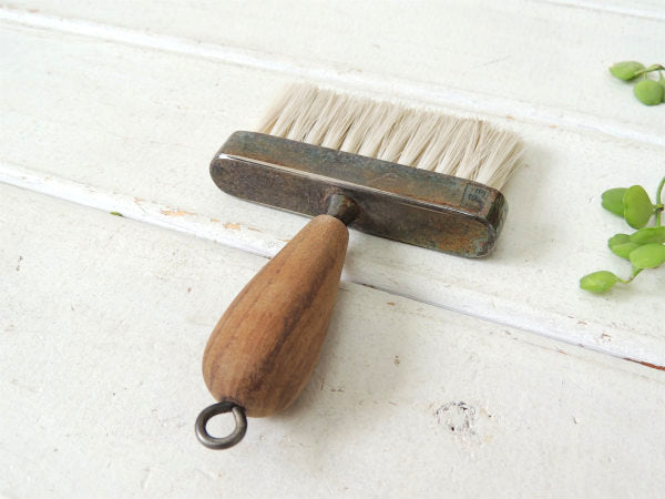 【PM ITALY】シルバー製・アンティーク・テーブルブラシ&ダストパン&スタンド・3点セット